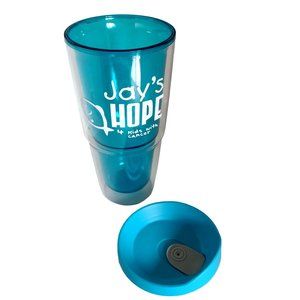 Blue 24oz Tumbler Jay's Hope For Kids With Cancer NWOT